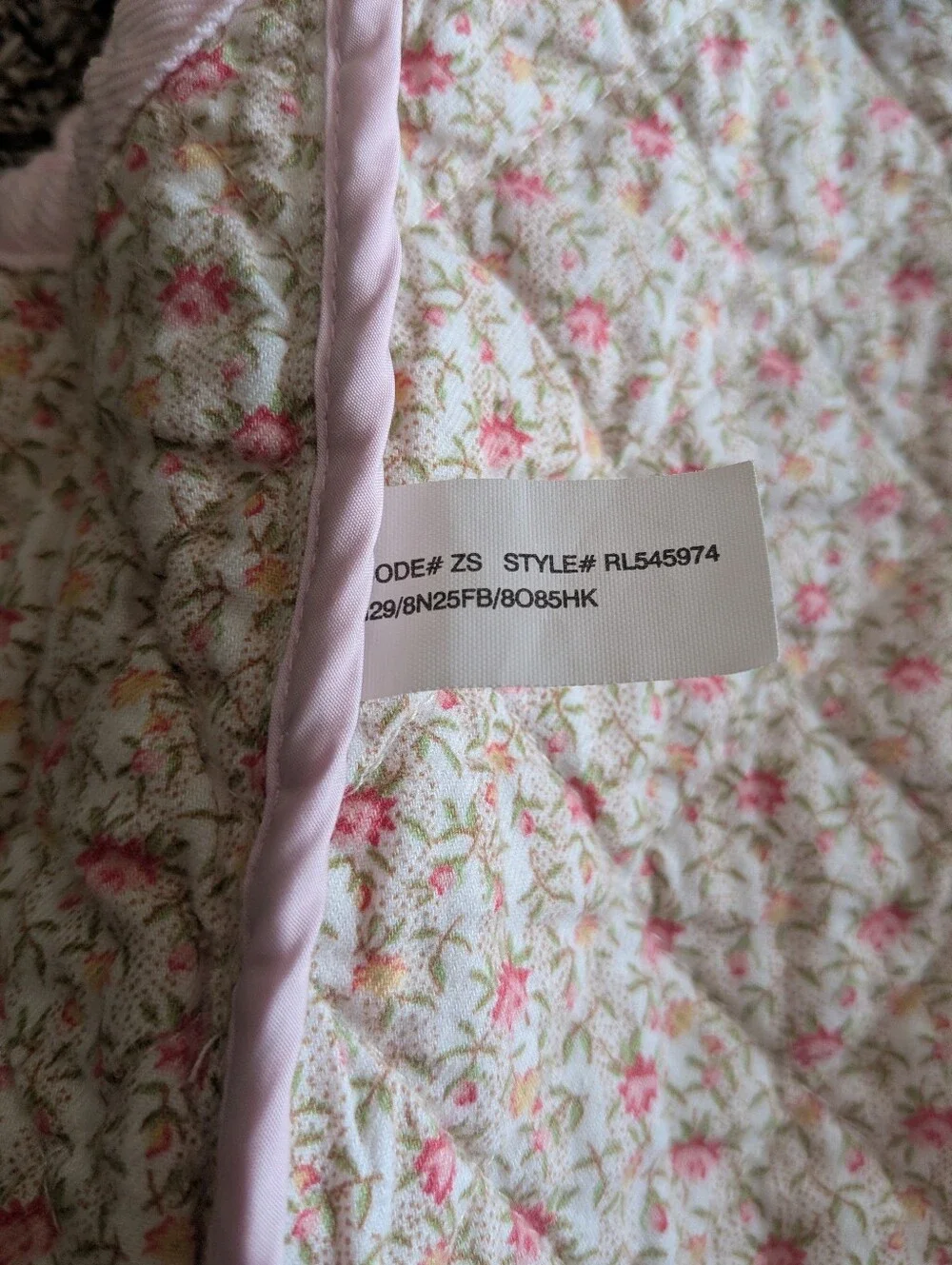 Ralph Lauren Baby Girl's Quilted Dress Size 9 Months Pink